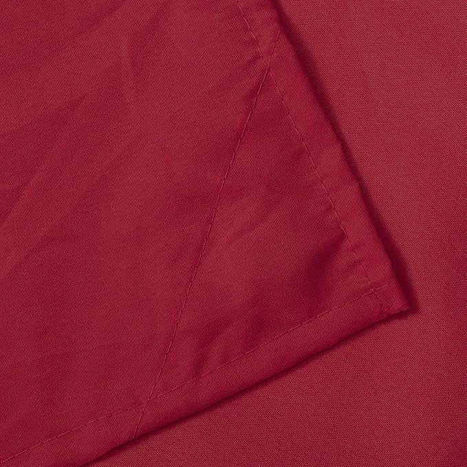 N&Y HOME Fabric Shower Curtain or Liner with Magnets, Red | Hotel Quality, Washable, Water Repellent, Cloth Shower Curtain with Grommets for Bathroom, Standard Size