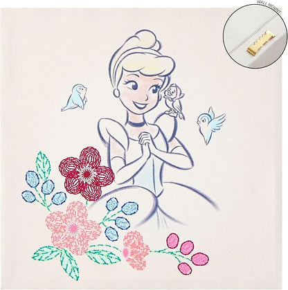 Disney Princess 4 Pack Square Canvas Wall Art Set, 11''x11'' each