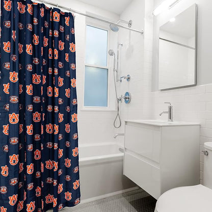 Everything Comfy Auburn Tigers Bright and Colorful Shower Curtain Cover 70" x 72"
