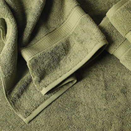 Superior Egyptian Cotton Ultra Plush & Absorbent, 6 Piece Set, Forest Green | Quick Dry, Soft Luxury Towel Set, Bath Essentials, Guest Bath, Spa, 2 Bath, 2 Hand, 2 Face Towels, Madeline Towels