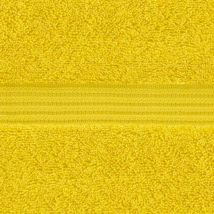 American Veteran Towel, 100% Cotton Turkish Washcloths for Bathroom Essentials 4 Pack, Soft Absorbent Wash Cloths Quick Drying Small Towels Washrags, Yellow