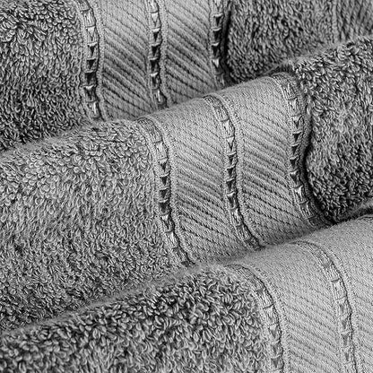 Modern Threads 4-Pack SpunLoft Bath Sheet, 35x66, Charcoal