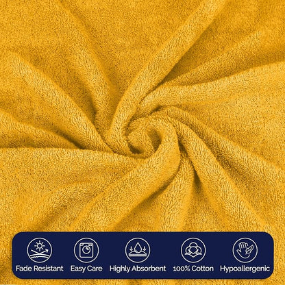 Elegant Comfort Premium Turkish Cotton 1 Piece Jumbo Bath Towel - 35 x 70 inch, Luxurious Hotel Spa Quality 100% Turkish Cotton Large Bath Towel - Highly Absorbent - Soft Bathroom Towel, Orange