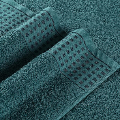 GLAMBURG 100% Cotton 2 Pack Oversized Bath Towel Set 28x55 Inches, Ultra Soft Highly Absorbant Compact Quickdry & Lightweight Large Bath Towels, Ideal for Gym Travel Camp Pool - Teal