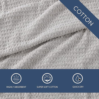 Tommy Bahama - Washcloths, Soft & Absorbent Cotton Towels, Low Linting & Fade Resistant, Oeko-Tex Certified (Northern Pacific Grey, 12 Piece)