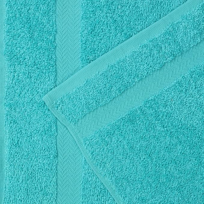 Superior 8-Piece Cotton Hand Towel Set, Small Towels for Fast Dry, Home Essentials, Bathroom Decor, Face, Body, Spa, Resort, Gym, Lightweight, Soft, House Accessories, Franklin Collection, Turquoise