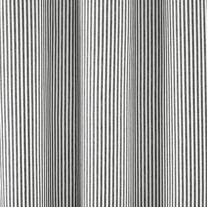 Lush Decor Farmhouse Vintage Stripe Yarn Dyed Cotton Blend Shower Curtain Single 72" W x 72" L Navy - Striped Shower Curtains for Bathroom