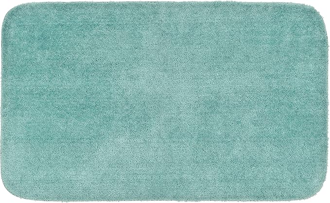 Garland Rug Traditional Nylon Washable Seafoam 30" X 50" Bath Rug - Soft, Absorbent, And Stylish for Your Bathroom