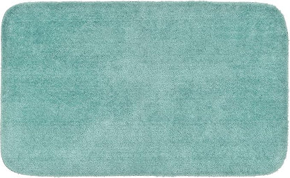 Garland Rug Traditional Nylon Washable Seafoam 30" X 50" Bath Rug - Soft, Absorbent, And Stylish for Your Bathroom