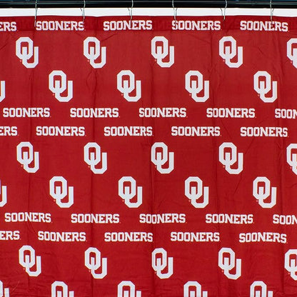 Everything Comfy Oklahoma Sooners Bright and Colorful Shower Curtain Cover 70" x 72"