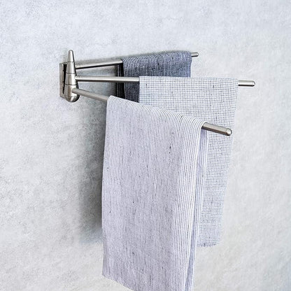 Better Houseware 2490 Wall-Mounted 3-Arm Stainless-Steel Towel Bar