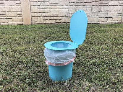 Camping Toilet, Portable Toilet with Toilet Paper, Accessory Holder-Great for Fishing, Boating, Camping, Hunting, Hiking, Outdoor Activities. (Toilet Paper, Accessory not Included)