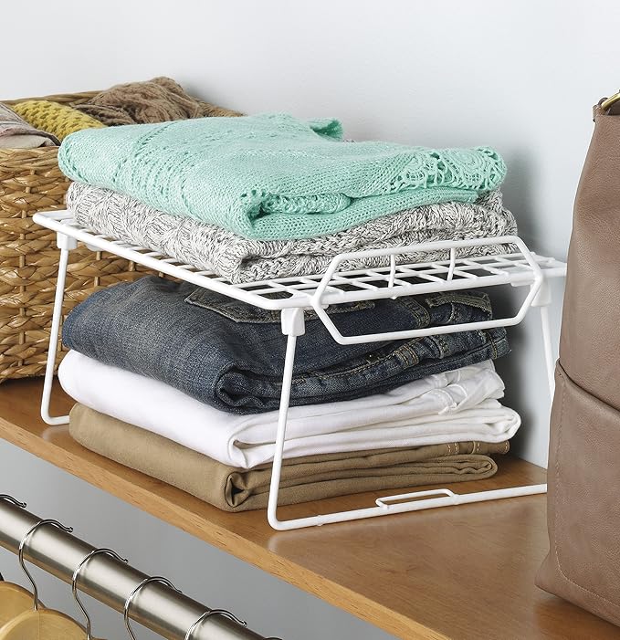 Whitmor Wire Grid Stacking Utility Shelf (Pack of 6)