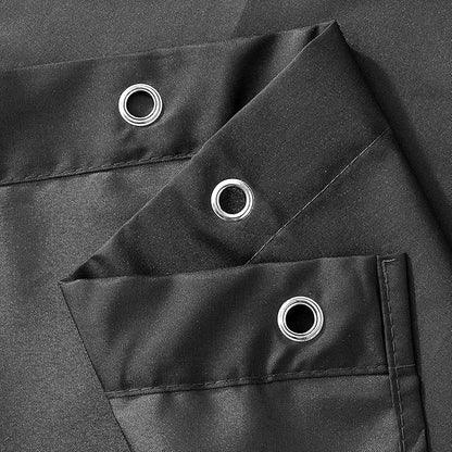 N&Y HOME Fabric Shower Curtain or Liner Extra Long 72 x 84 Inches - Washable Hotel Quality Cloth Shower Curtain for Bathroom - Graphite Gray, 72x84
