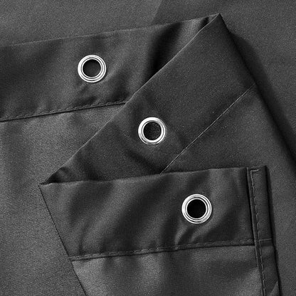 N&Y HOME Fabric Shower Curtain or Liner with Magnets, Graphite Gray | Hotel Quality, Washable, Water Repellent, Cloth Shower Curtain with Grommets for Bathroom, Standard Size