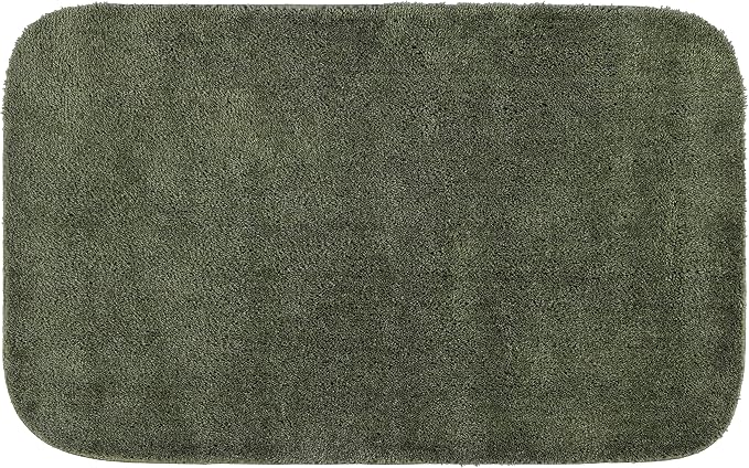Garland Rug Traditional Nylon Washable Deep Fern 24" X 40" Bath Rug - Soft, Absorbent, And Stylish for Your Bathroom