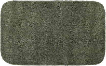 Garland Rug Traditional Nylon Washable Deep Fern 24" X 40" Bath Rug - Soft, Absorbent, And Stylish for Your Bathroom