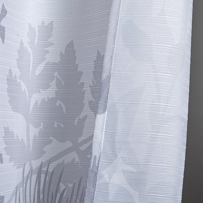 Dainty Home Floral Field 3D Textured Weave Shower Curtain for Bathroom 70" x 72" Water-Resistant Washable Polyester Blend Fabric Bath Curtain, Decorative Bathroom Décor