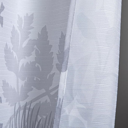 Dainty Home Floral Field 3D Textured Weave Shower Curtain for Bathroom 70" x 72" Water-Resistant Washable Polyester Blend Fabric Bath Curtain, Decorative Bathroom Décor