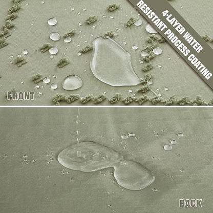 Small Stall Boho Shower Curtain - Sage Green Tassle Woven Fabric - 36 x 72 Half Size - Tufted Chevron Striped Textured Modern Farmhouse Minimalist Cloth Shower Curtain for Bathroom