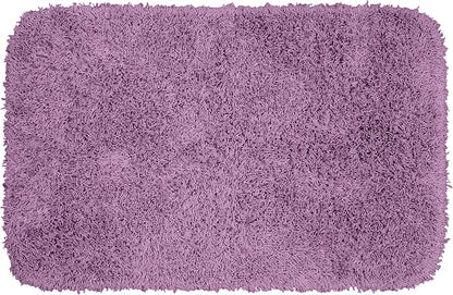 Garland Rug Jazz Nylon Washable 24 in. x 40 in. Purple Bath Rug Soft, Absorbent, and Stylish for Your Bathroom