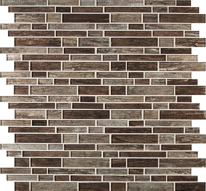 MSI Carribean Reef Glass Tile for Kitchen Backsplash, Wall Tile for Bathroom, Accent Wall Tile, and Shower Wall Tile 11.81 in. x 11.81