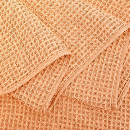 POLYTE 430 GSM Poly Blend Microfiber Quick Dry Waffle Bath Towel, 30x60 in | 4 Pack, Oversize, Lint Free, Body Towel