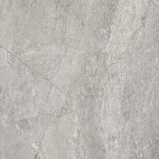 Daltile Perpetuo 24" X 24" Porcelain Marble Look Floor Tile in Polished Eternal Grey (4 pieces per carton) (15.20 sqft per carton)
