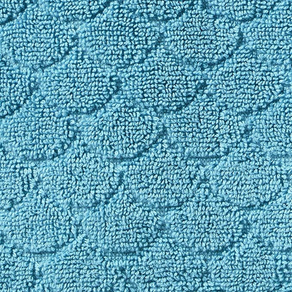 SKL Home Ocean Watercolor Scales Hand Towel Set-2pc, 100% Cotton, Blue | Plush & absorbent, textured jacquard. For use in the bathroom, kitchen or bar. Great for Airbnb, beach homes & coastal décor.