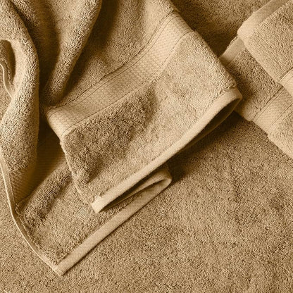 SUPERIOR Egyptian Cotton Ultra Plush & Absorbent, 6 Piece Set, Toast | Quick Dry, Soft Luxury Towel Set, Bath Essentials, Guest Bath, Spa, 2 Bath, 2 Hand, 2 Face Towels, Madeline Towels