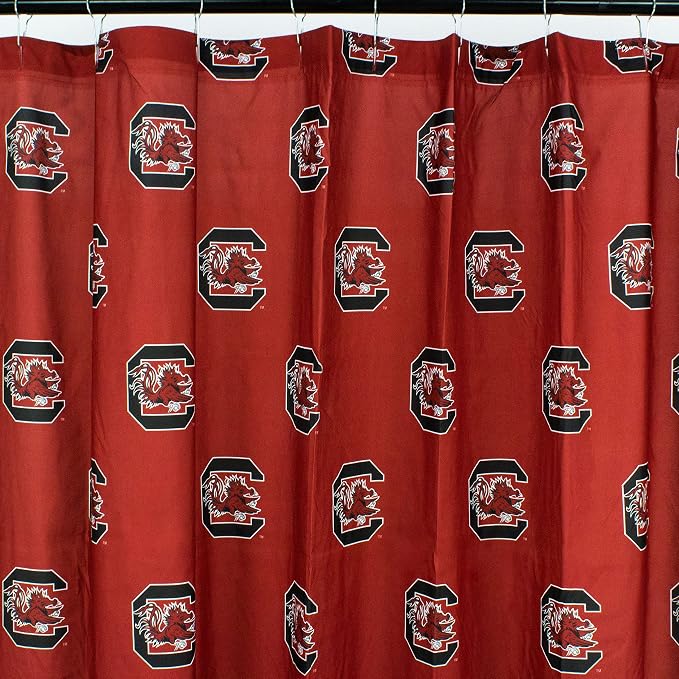 Everything Comfy South Carolina Gamecocks Bright and Colorful Shower Curtain Cover 70" x 72"