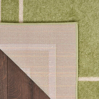 Nourison Home Nourison Essentials Green Ivory 5' x 7' Area Rug - Easy Clean, Non Shedding, Bed Room, Living Room, Dining Room, Kitchen (5' x 7')
