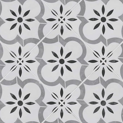 MSI Azila 8 in. x 8 in. Encaustic Matte Porcelain Wall & Floor Tile – Bathroom, Kitchen Backsplash, or Countertop