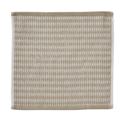 SKL Home Longborough Washcloth Set-4pc, 100% Turkish Cotton, Tan | 520 GSM weight. Soft & absorbent jacquard. Spa-level quality.