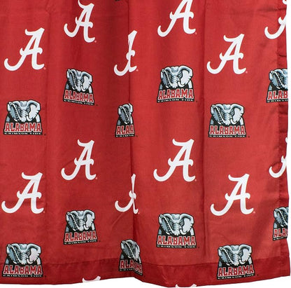 Everything Comfy Alabama Tide Bright and Colorful Shower Curtain Cover 70" x 72"