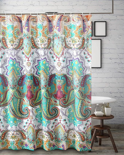 Greenland Home Fashions Fabric Sensations Shower Curtain, Stylish Bathroom Decor, Machine Washable, 72 inches x 72 inches, Nirvana
