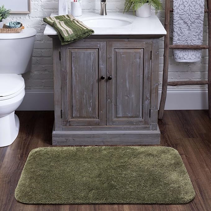 Mohawk Home Goliath Machine Washable Bath Mat 24" x 40" Ivy Green