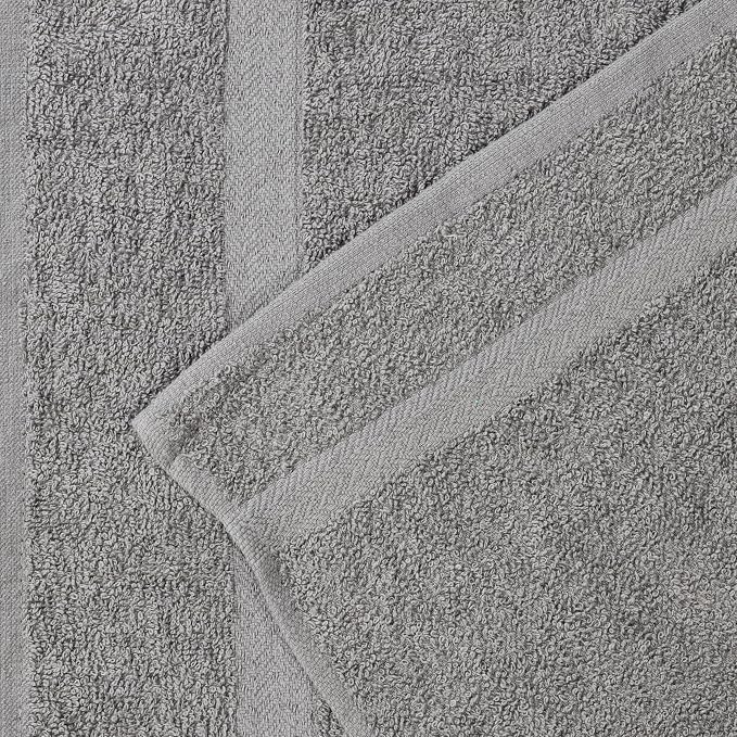 SUPERIOR 2-Piece Cotton Bath Sheet Set, Large Towels for Body, Quick Dry, Bathroom Essentials, Guest/Master Bath, Shower, Home Accessories, Apartment, Airbnb, Franklin Collection, Charcoal