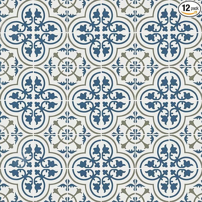MSI Zenzibar Encaustic 8 in. x 8 in. Matte Porcelain Wall Tile for Bathroom, Floor Tile and Kitchen Backsplash