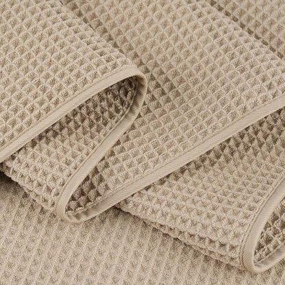 POLYTE 430 GSM Poly Blend Microfiber Quick Dry Waffle Bath Towel, 30x60 in | 4 Pack, Oversize, Lint Free, Body Towel