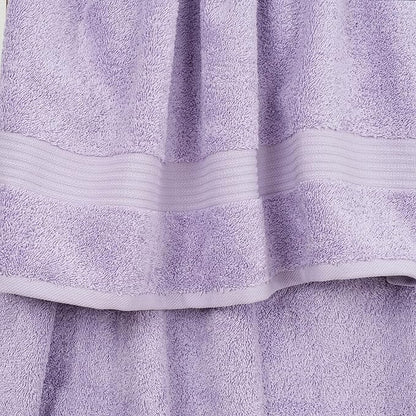 Cotton Paradise 100% Cotton Turkish Washcloth Set for Bathroom, 4 Piece Soft Absorbent Small Towels Wash Rags, Lilac