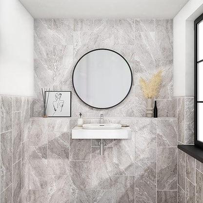 Daltile Perpetuo 1/2" X 12" Glazed Ceramic Wall Jolly in Satin Eternal Grey (sold by the piece)