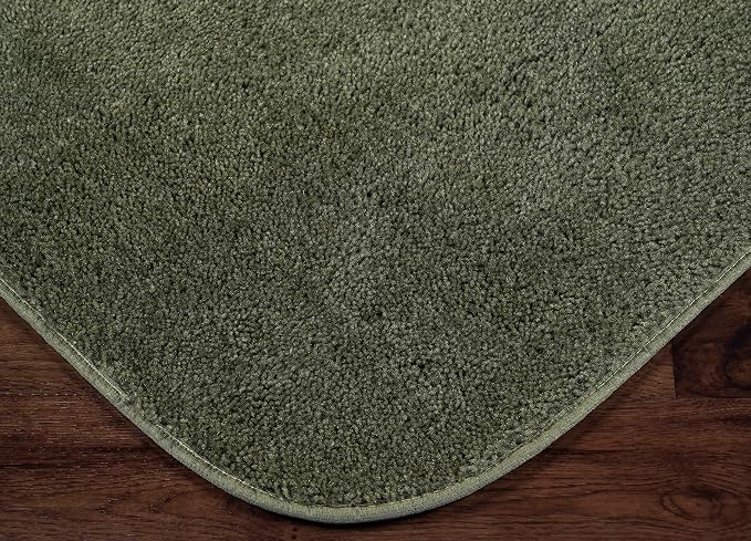 Garland Rug Traditional Nylon Washable Deep Fern 22" X 60" Bath Rug - Soft, Absorbent, And Stylish for Your Bathroom