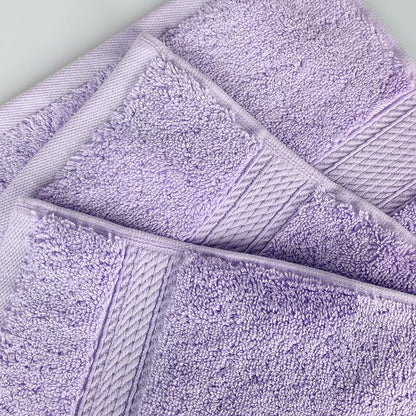 SUPERIOR Egyptian Cotton Pile Heavyweight Bath Sheet, 2 Piece Set, Purple | Highly Absorbent, Ultra Soft Luxury 800 GSM Towel Set for Bathroom, Shower, Hotel Essentials Oversize Plush Madeline Towels