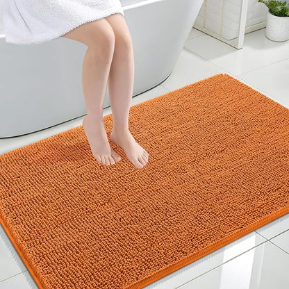 OLANLY Large Bathroom Rugs 47x32, Extra Soft Absorbent Chenille Bath Rugs | Clay, Quick-Drying Rubber Backing, Machine Washable Bath Mat for Bathroom Floor, Tub and Shower, Home Decor Accessories