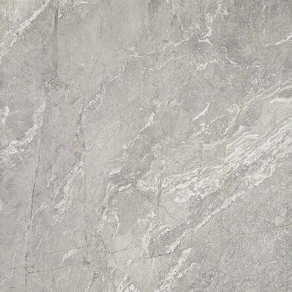 Daltile Perpetuo 24" X 24" Porcelain Marble Look Floor Tile in Polished Eternal Grey (4 pieces per carton) (15.20 sqft per carton)