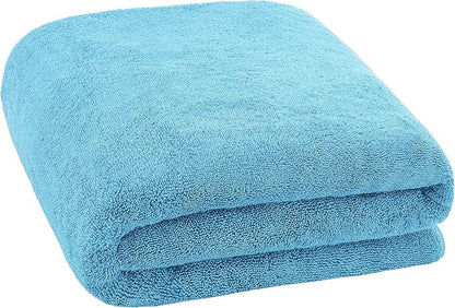 Cotton Paradise, 100% Cotton 40x80 Oversized Bath Sheet, Extra Large Turkish Bath Towels for Bathroom, Sky Blue Bathsheet