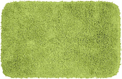 Garland Rug Jazz Nylon Washable 24 in. x 40 in. Lime Green Bath Rug Soft, Absorbent, and Stylish for Your Bathroom