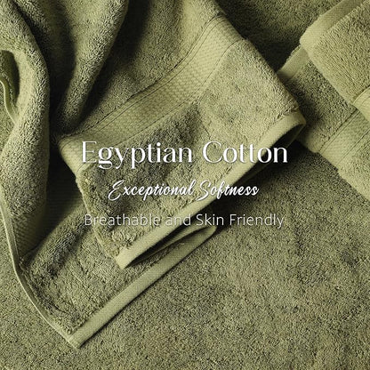 SUPERIOR Egyptian Cotton Plush & Absorbent, Bath Towel Set of 2, | Quick Dry, Soft Luxury Towel Set, Bath Essentials for Bathroom, Guest Bath, Spa, 2 Piece Bath, Madeline Towels