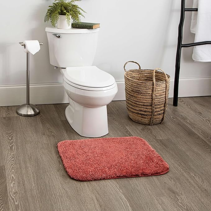 Mohawk Home Goliath Machine Washable Bath Mat 17" x 24" Cinnamon